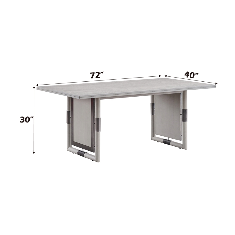 Bowery Hill Contemporary Wood Rectangular Dining Table in Natural