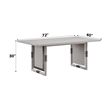 Bowery Hill Contemporary Wood Rectangular Dining Table in Natural