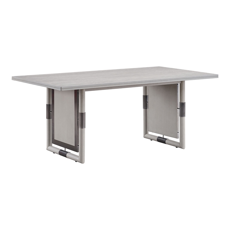 Bowery Hill Contemporary Wood Rectangular Dining Table in Natural