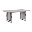 Bowery Hill Contemporary Wood Rectangular Dining Table in Natural