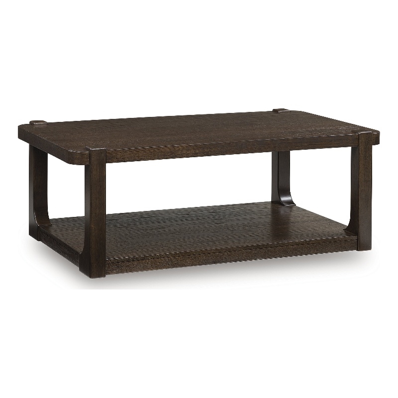 Bowery Hill Modern / Contemporary Wood Brown Finish Coffee Table