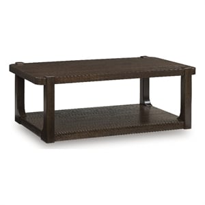 Bowery Hill Modern / Contemporary Wood Brown Finish Coffee Table