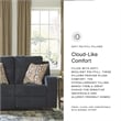 Bowery Hill Modern / Contemporary Polyester Blue Reclining Loveseat