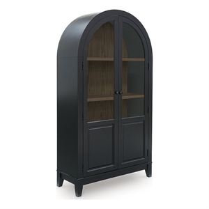 Bowery Hill Modern / Contemporary Wood Black Finish Accent Cabinet