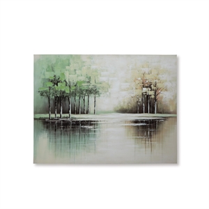 Bowery Hill Modern / Contemporary Canvas Green Landscape Wall Art