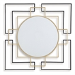 Bowery Hill Modern / Contemporary Metal Gold Finish Accent Mirror