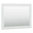 Bowery Hill Contemporary Engineered Wood White Bedroom Mirror