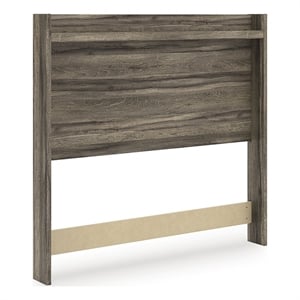 Bowery Hill Contemporary Engineered Wood Brown Full Panel Headboard