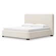 Bowery Hill Modern / Contemporary Wood Beige King Upholstered Bed