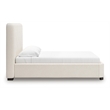 Bowery Hill Modern / Contemporary Wood Beige King Upholstered Bed