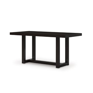 Bowery Hill Contemporary Wood Dark Gray Counter Height Dining Table