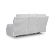 Bowery Hill Contemporary Polyester White Power Reclining Sofa