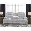 Bowery Hill Contemporary Polyester White Power Reclining Sofa