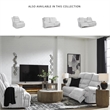 Bowery Hill Contemporary Polyester White Power Reclining Sofa