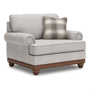 Bowery Hill Modern / Contemporary Polyester Beige Oversized Chair