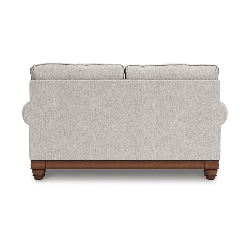Bowery Hill Modern / Contemporary Polyester Beige Finish Loveseat