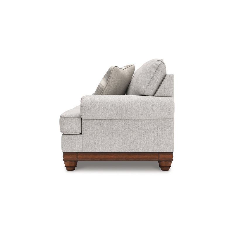 Bowery Hill Modern / Contemporary Polyester Beige Finish Loveseat