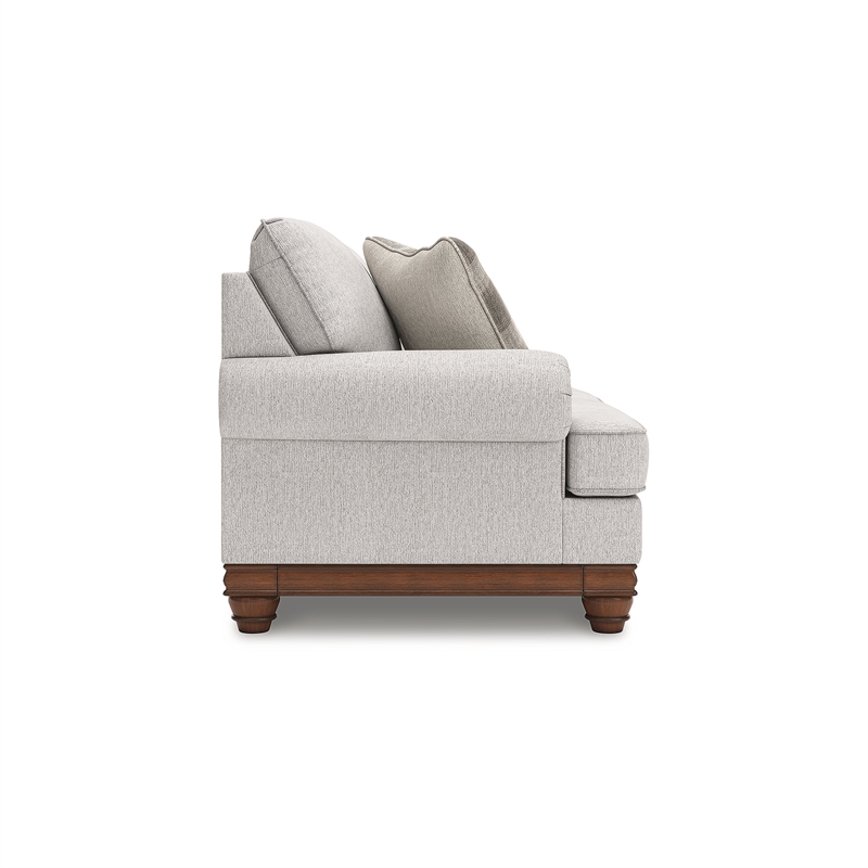 Bowery Hill Modern / Contemporary Polyester Beige Finish Loveseat