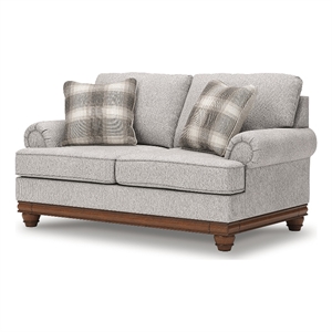 Bowery Hill Modern / Contemporary Polyester Beige Finish Loveseat