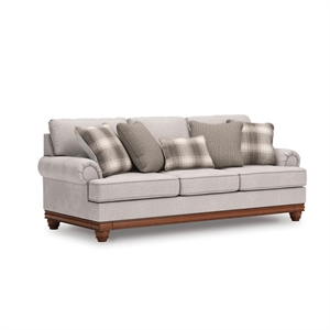 Bowery Hill Modern / Contemporary Polyester Beige Finish Sofa
