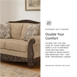 Bowery Hill Modern / Contemporary Polyester Brown Finish Loveseat