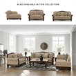 Bowery Hill Modern / Contemporary Polyester Brown Finish Loveseat