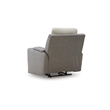 Bowery Hill Contemporary Faux Leather Gray Finish Power Recliner