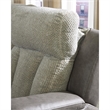 Bowery Hill Contemporary Faux Leather Gray Finish Power Recliner