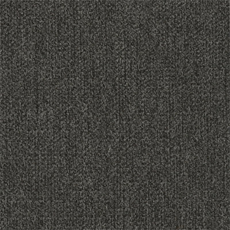 Bowery Hill Contemporary Polyester Gray Reclining Sofa with Drop Down Table