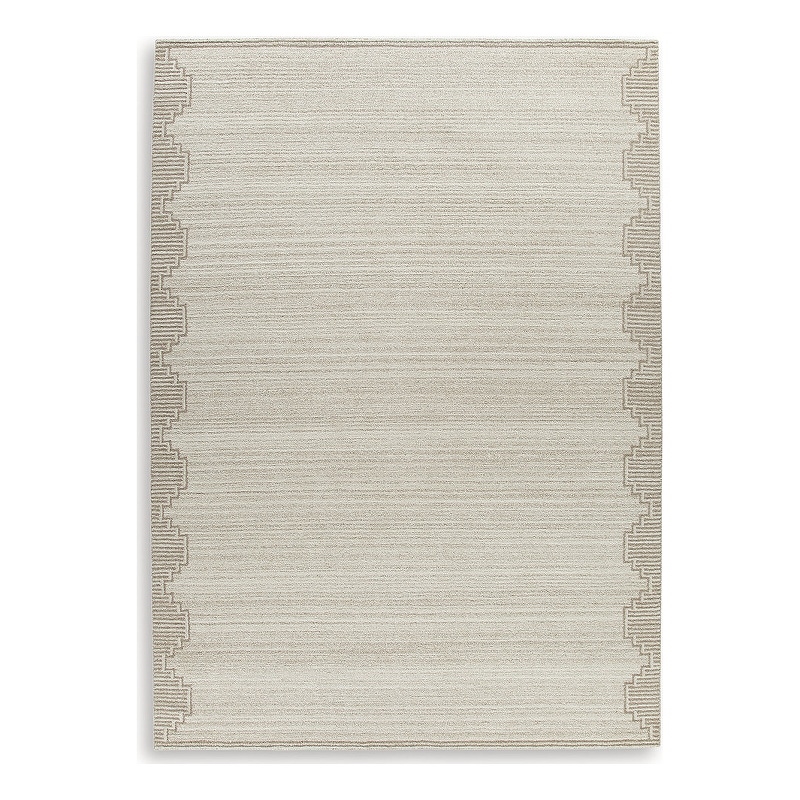Bowery Hill Modern / Contemporary Wool Beige Extra Large Rug