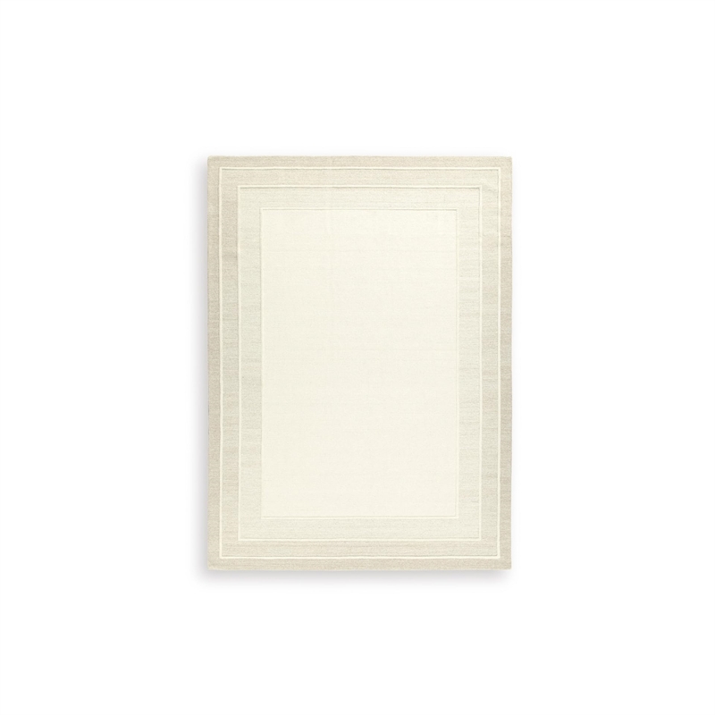 Bowery Hill Modern / Contemporary Wool Beige Extra Large Rug
