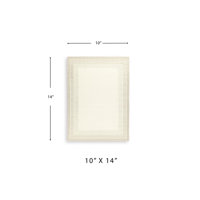 Bowery Hill Modern / Contemporary Wool Beige Extra Large Rug