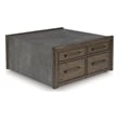Bowery Hill Modern / Contemporary Wood Brown Finish Coffee Table