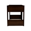 Bowery Hill Solid Rubberwood Espresso Low Profile Twin Bunk Bed