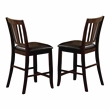 Bowery Hill Transitional Espresso Wood 7-Piece Counter Height Dining Set