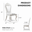 Bowery Hill Traditional Solid Wood 9-Piece Expandable Dining Set in White