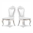 Bowery Hill Traditional Solid Wood 9-Piece Expandable Dining Set in White