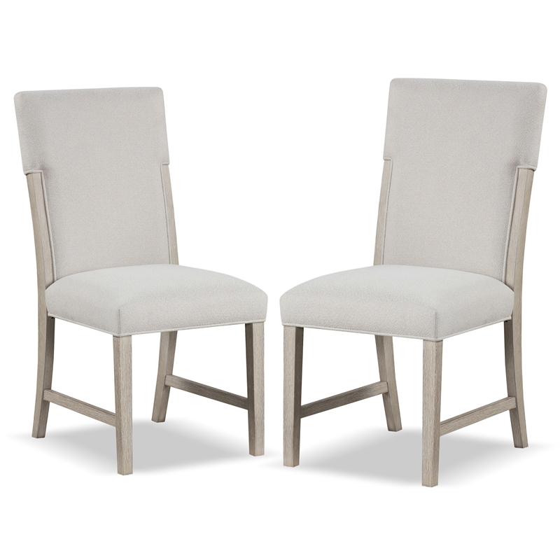 Bowery Hill Modern Farmhouse Wood 6-Piece Dining Table Set in Natural