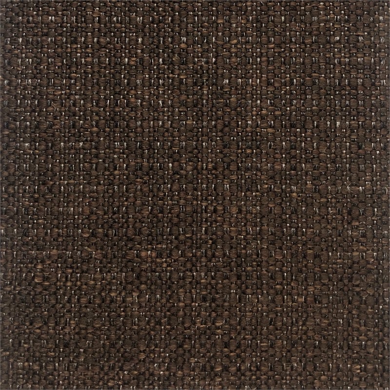 Bowery Hill Modern Upholstered King Bed in Brown Performance Fabric