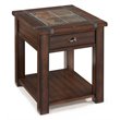 Bowery Hill Wood Cherry End Table Rectangular 25