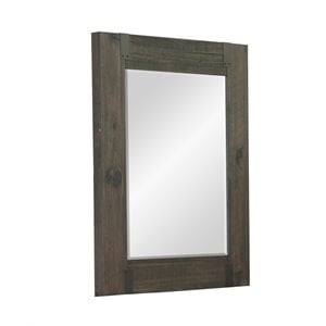 Bowery Hill Contemporary Portrait Mirror in Weathered Charcoal