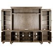 Bowery Hill Traditional Rustic Dovetail Grey Entertainment Wall