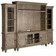 Bowery Hill Traditional Rustic Dovetail Grey Entertainment Wall