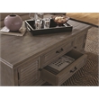 Bowery Hill Traditional Lift Top Storage Cocktail Table w/Casters