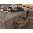 Bowery Hill Traditional Lift Top Storage Cocktail Table w/Casters