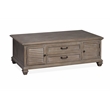 Bowery Hill Traditional Lift Top Storage Cocktail Table w/Casters