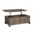 Bowery Hill Traditional Lift Top Storage Cocktail Table w/Casters