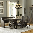 Bowery Hill Wood Traditional Rectangular Dining Table in Chocolate