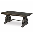 Bowery Hill Wood Traditional Rectangular Dining Table in Chocolate