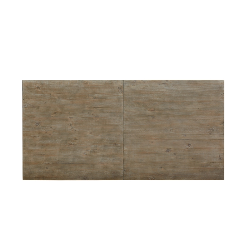 Bowery Hill Wood Traditional Rectangular Dining Table in Gray Finish
